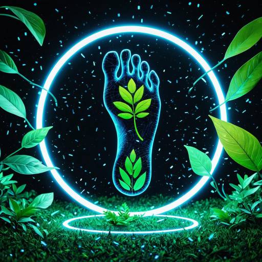 Futuristic Eco Footprint Logo