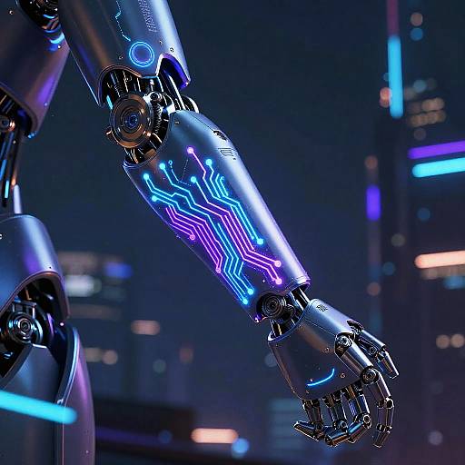 Neon Circuit AI Sleeve Design