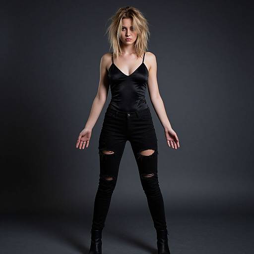 Dramatic Portrait of Edgy Woman