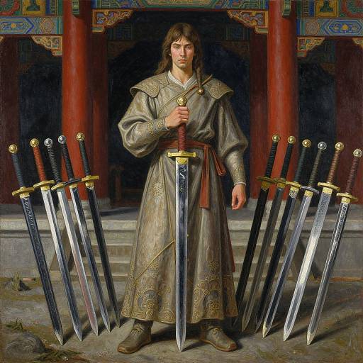 Postmodern Sword Saint in Temple