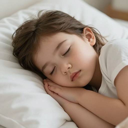 Peaceful Sleeping Girl Close-Up