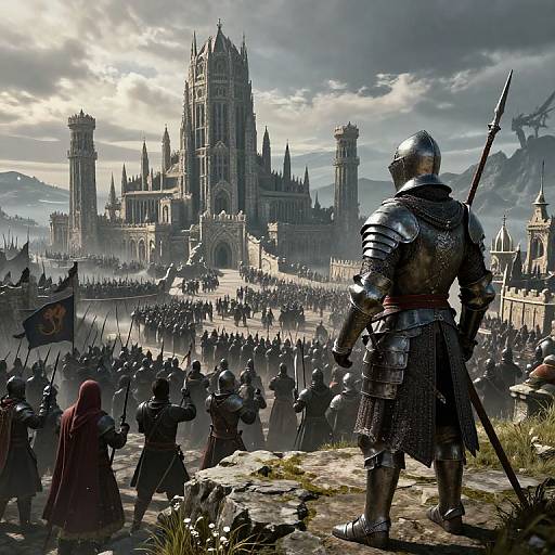 Breton Knight Overlooking Markarth Victory