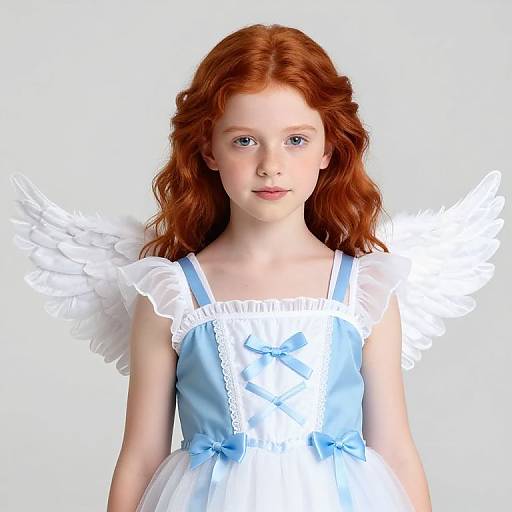 Red-Haired Girl with Winged Dress