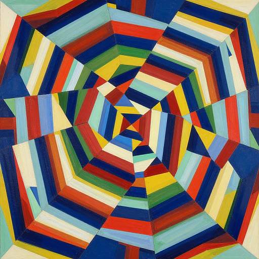 Op Art Hexagonal Optical Illusion