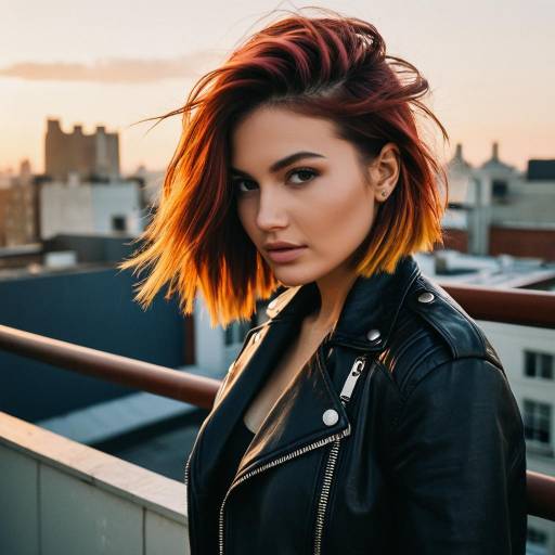 Chic Peekaboo Color on Rooftop Terrace