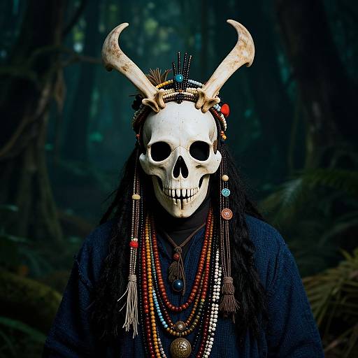 Ancient Voodoo Shaman Portrait