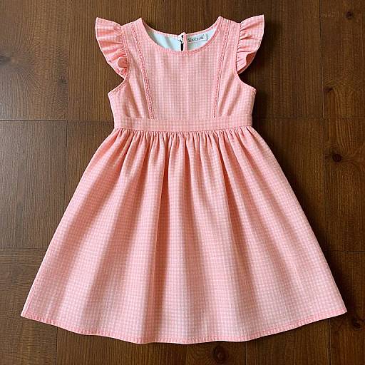 Vintage Girl's Peach Dress Size 3T