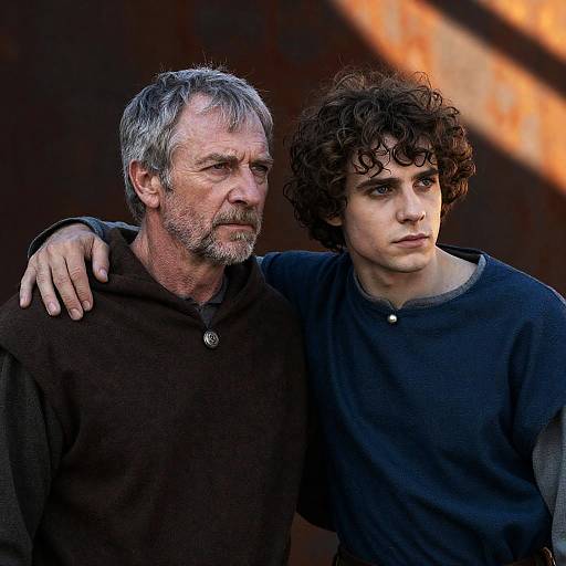 Medieval Brotherhood in Rustic Light