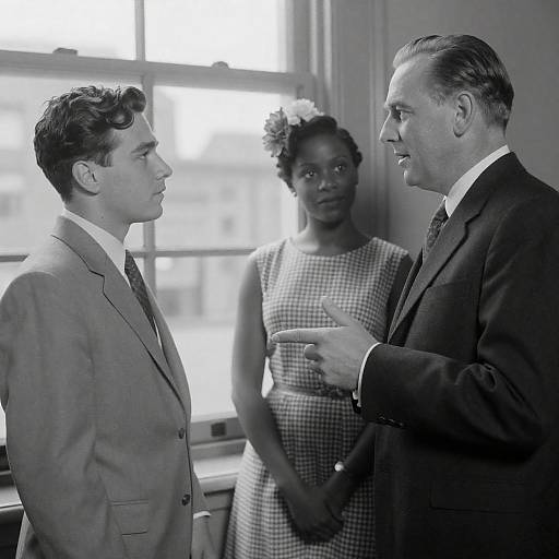 Vintage Black-and-White Urban Trio Portrait