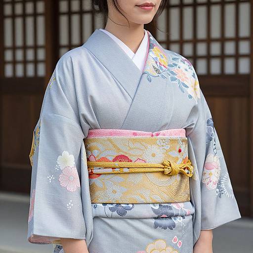 Wuxia Woman in Kimono Close-Up