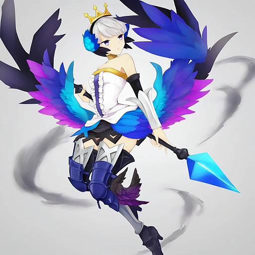 Illustration of Gwendolyn (odin sphere), odin sphere in the style of Toshizou (0714)