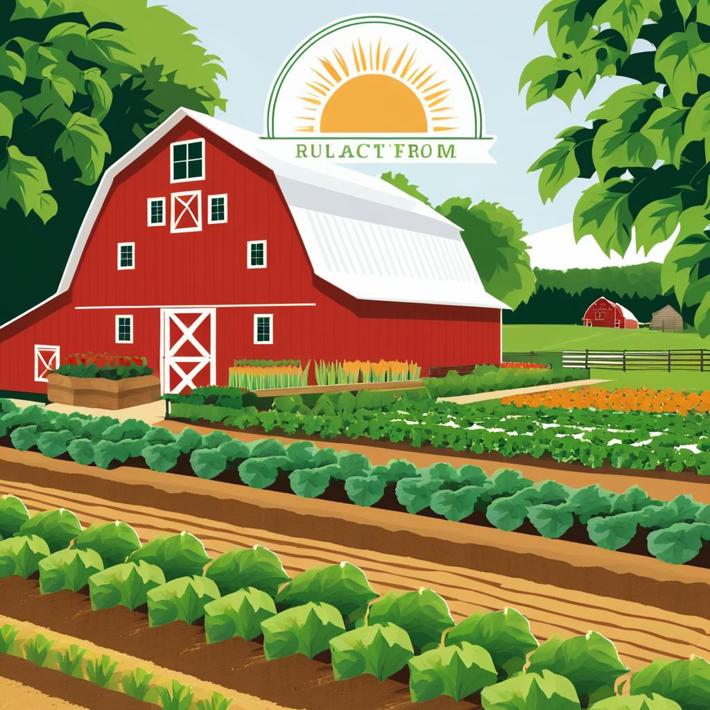 Rustic Roots Farm Logo and Mural Design