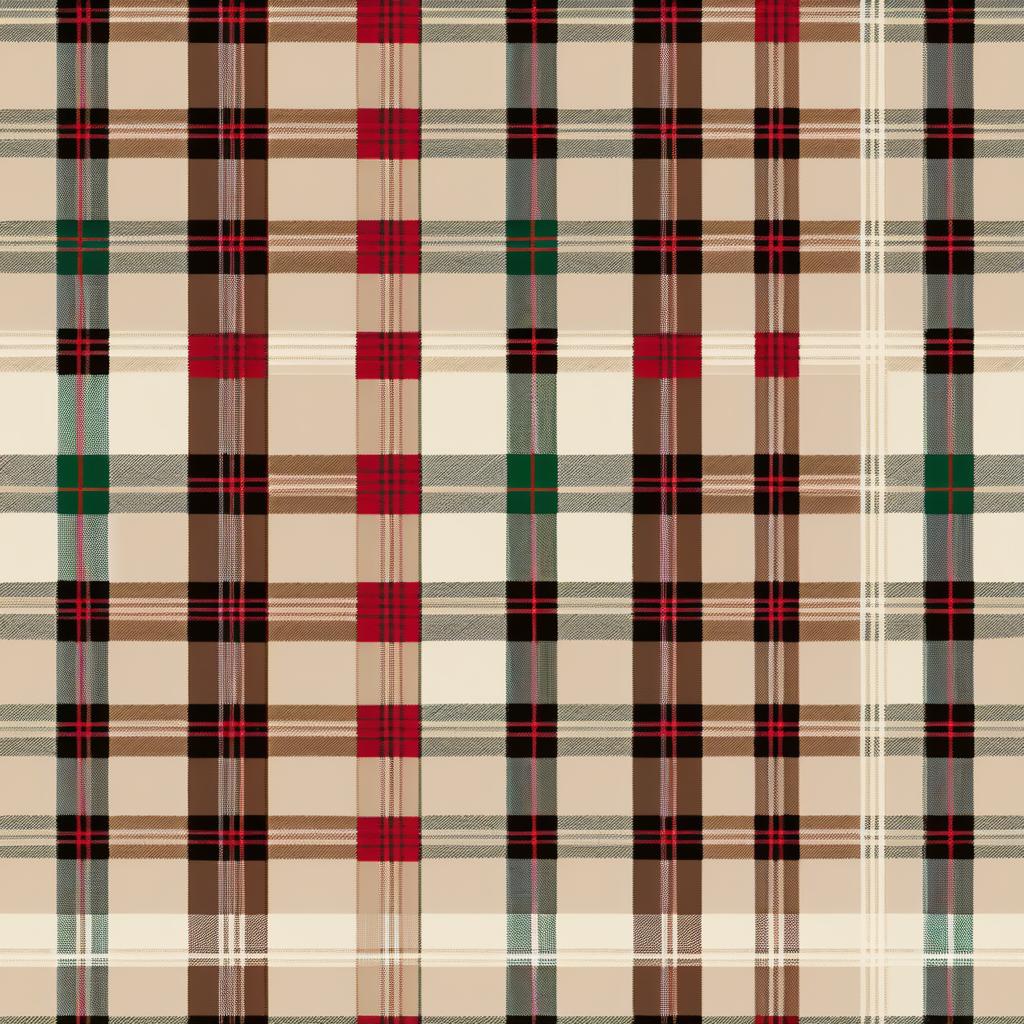 Classic Tartan Christmas Gift Wrap Design