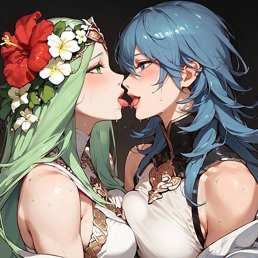 Intimate Moment Between Fire Emblem Girls