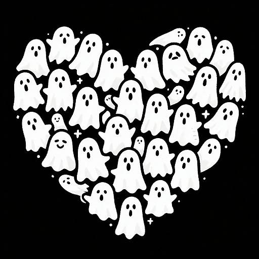 Heart of White Ghosts Illustration
