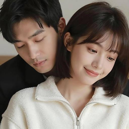 Close-up of Couple Embracing