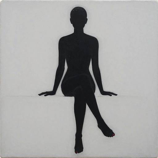 Minimalist Silhouette with Red Toenails