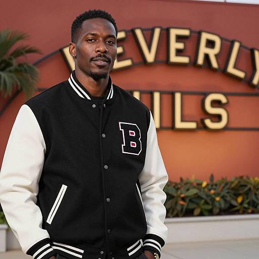 Stylish Varsity Jacket in Beverly Hills