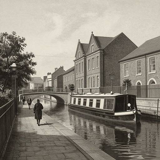 Historic Deansgate Bridgewater Canal Scene