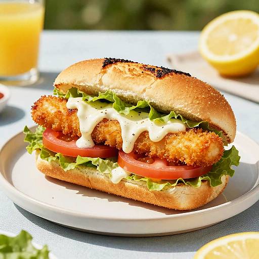 Croustibat Fish Finger Picnic Sandwich