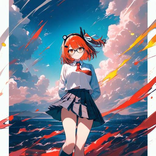 Cinematic Dreamlike Schoolgirl Portrait