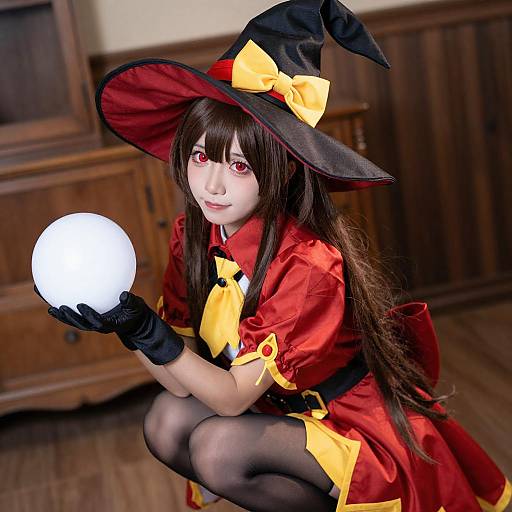 Anime Witch in Detailed Costume