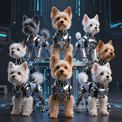 Stylized Robotic Dogs AI Generator
