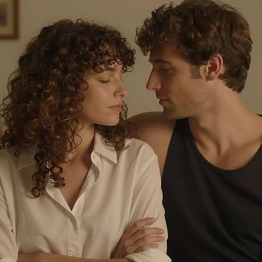 Intimate Moment in Soft Lighting