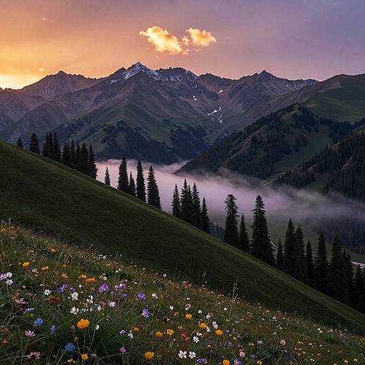 Sunrise Over Zagros Mountain Range