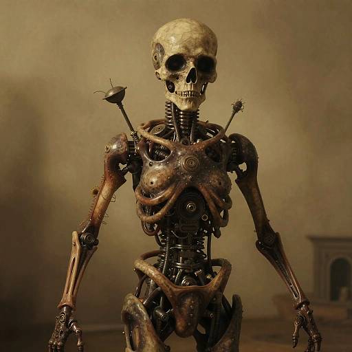 Surreal Ominous Beksiński-Inspired Character