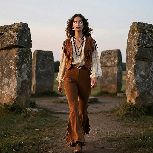 70s Mystical Storyteller in Twilight