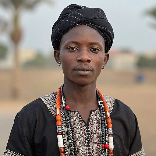 Realistic Sepedi Male Attire Portrait