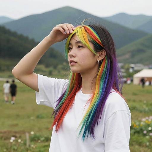 Rainbow Undercut in Mountain Meadow