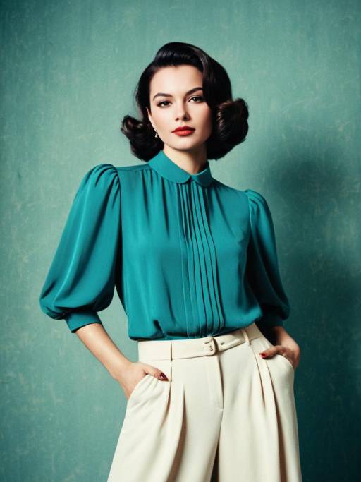 Elegant Woman in Contemporary Chic Outfit