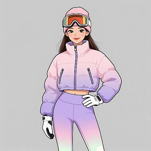 Sporty Winter Chic Woman Portrait