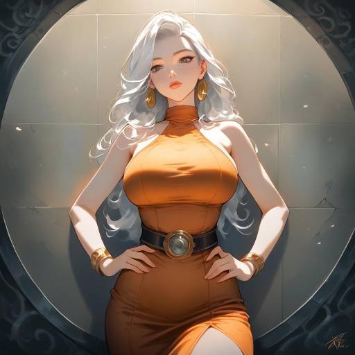 Elegant Portrait of a Jewel Adorned Girl