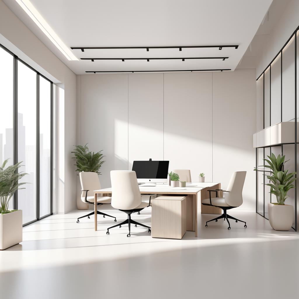 Modern Minimalist Office Space Design