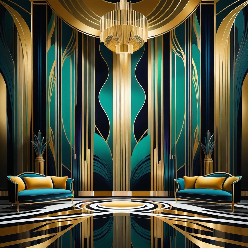 Opulent Art Deco Grand Ballroom Design