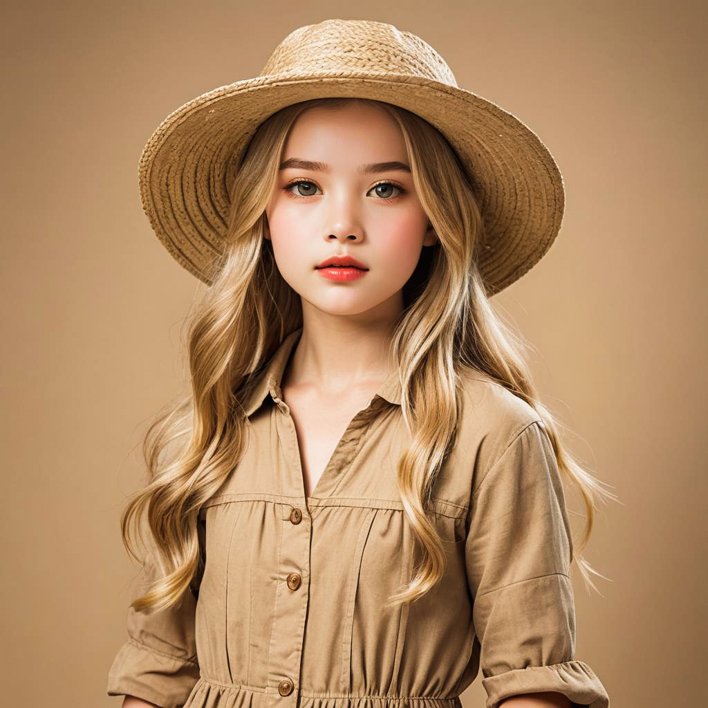 Charming Farmer Girl Studio Photoshoot