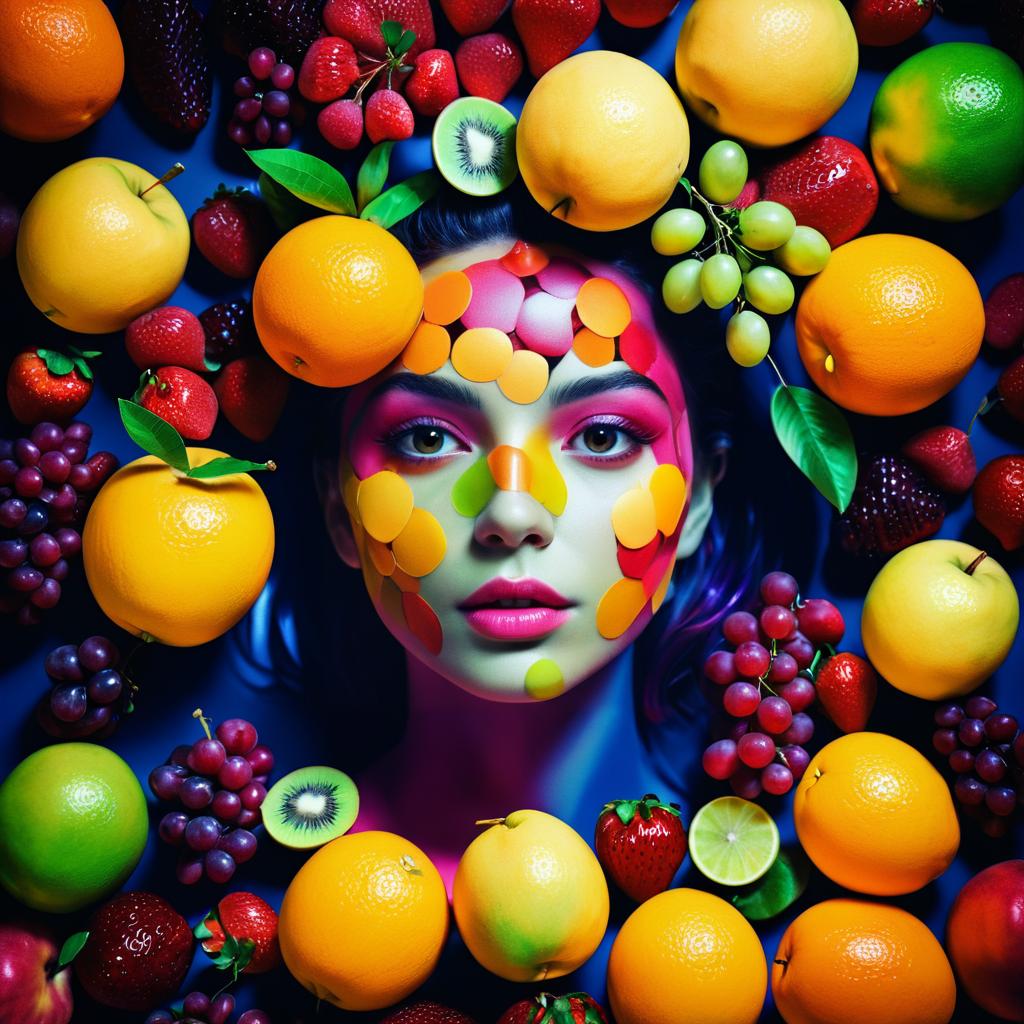 Vibrant Fruit-Inspired Portrait Photography