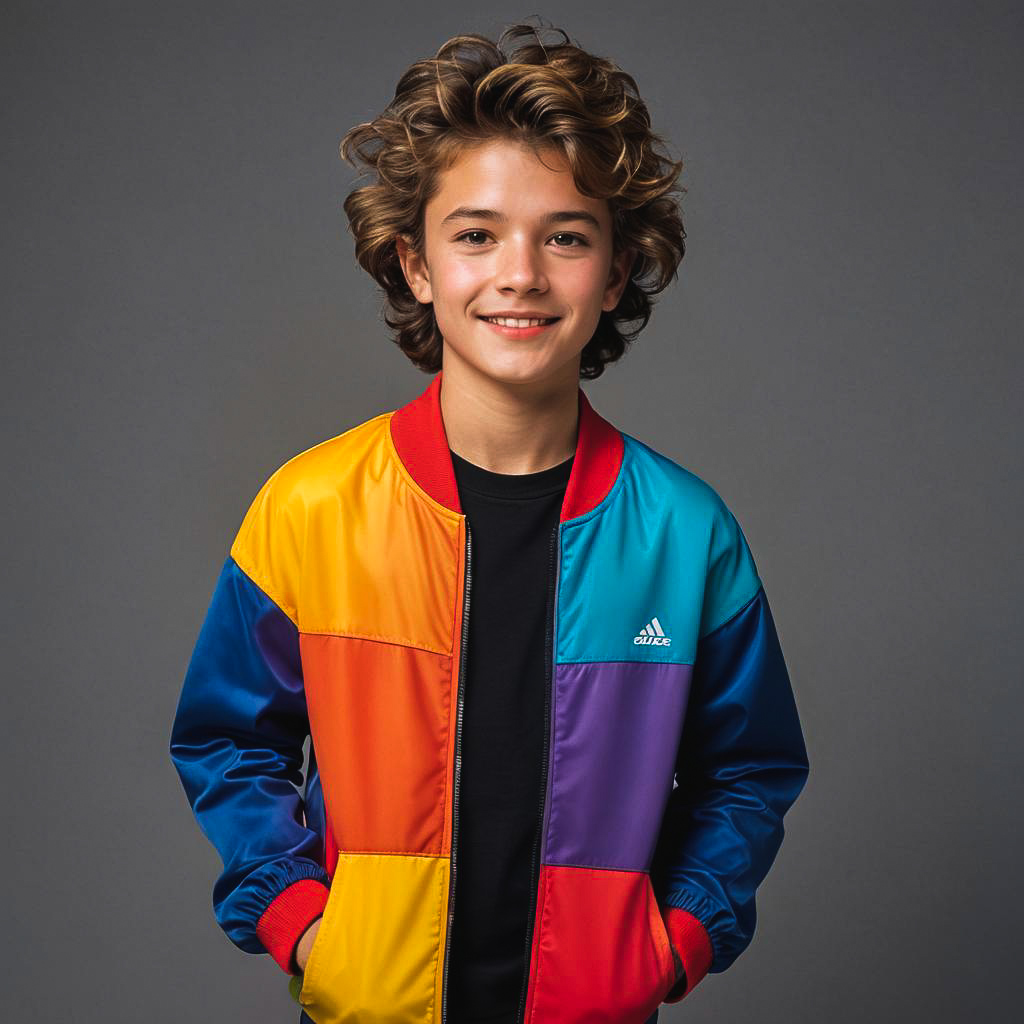 Vibrant 1989 Sporty Boy Photoshoot