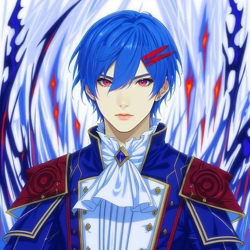 Illustration of Alcryst (fire emblem), fire emblem in the style of 119