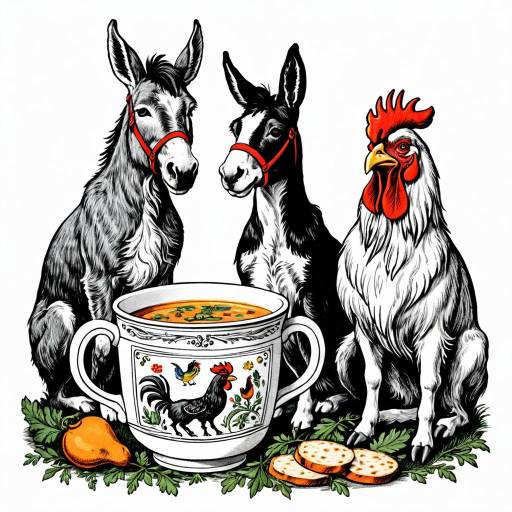 The Four Musicians of Bremen Illustration