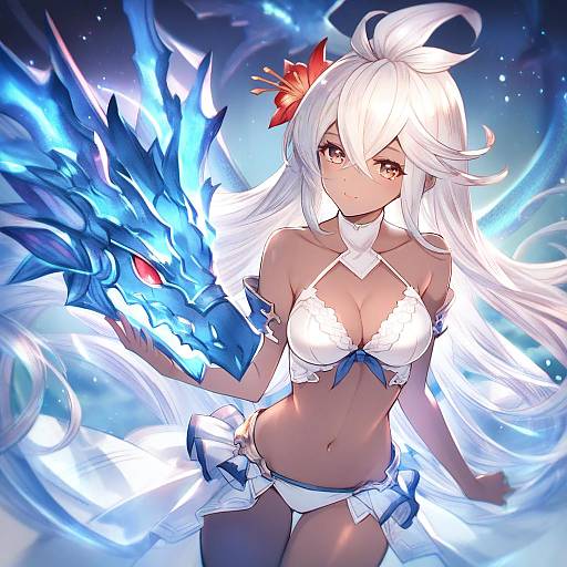 Illustration of Zooey (granblue fantasy), granblue fantasy in the style of Miyuki ruria