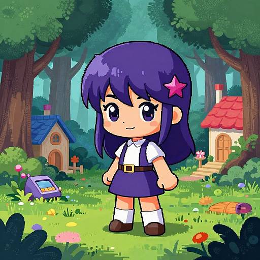Chibi Twilight in Forest Village