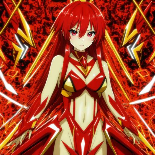 Illustration of Amou kanade, senki zesshou symphogear in the style of Sp0i0ppp