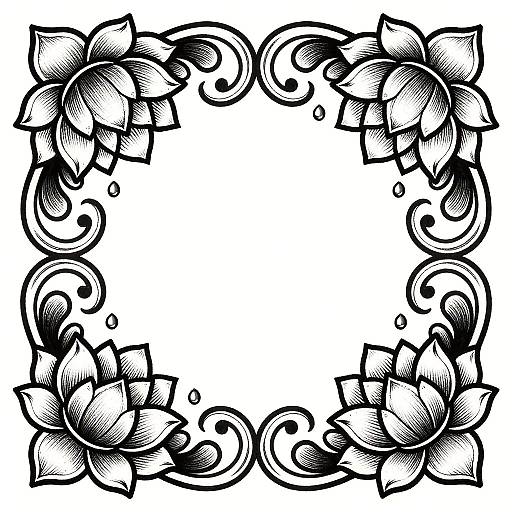 Ornate Mandala Lotus Tattoo Art