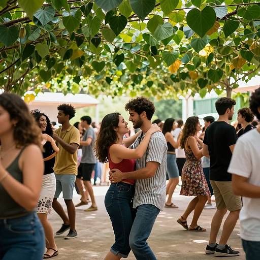 Heart-Shaped Leaves Dance of Love