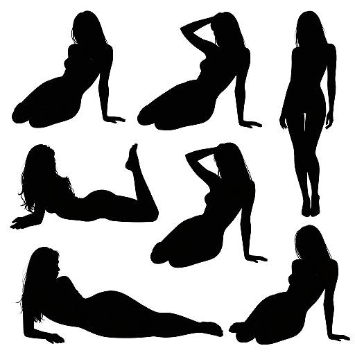 Minimalist Silhouettes of Women