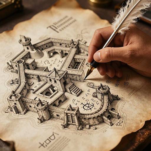 Medieval Dungeon Map Maker's Art